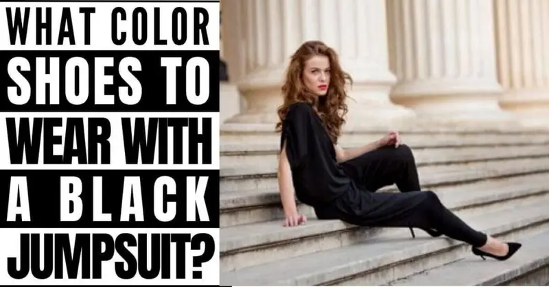 what color shoes to wear with a black jumpsuit